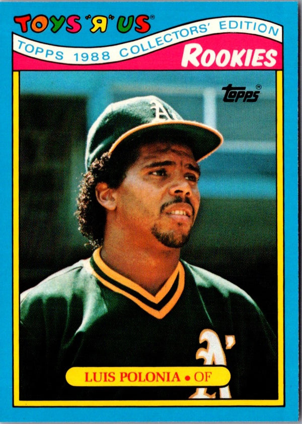 1988 Topps Toys'R'Us Rookies Luis Polonia #24