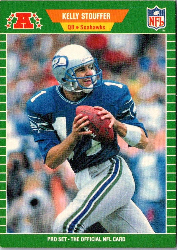 1989 Pro Set Kelly Stouffer #403 Rookie