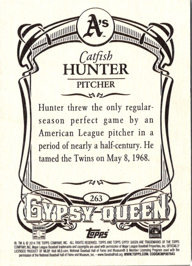 2014 Topps Gypsy Queen Catfish Hunter