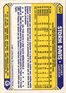1987 O-Pee-Chee Storm Davis