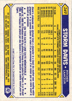 1987 O-Pee-Chee Storm Davis #349