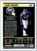 1991 Pinnacle Carl Banks #344