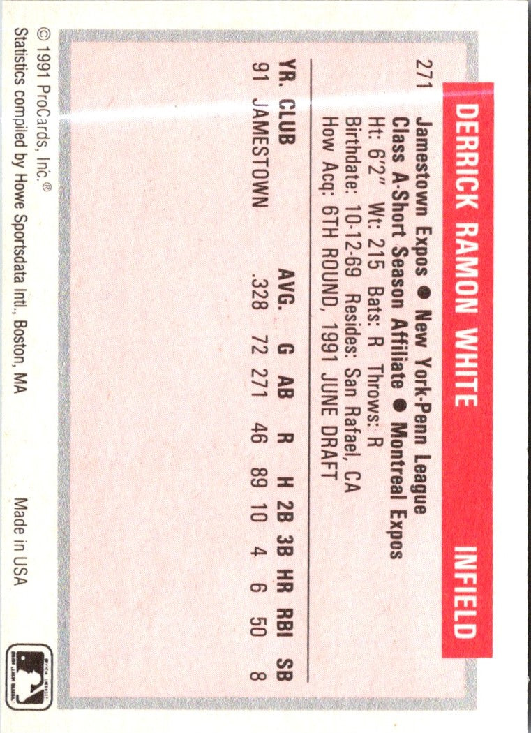 1991 ProCards Derrick White