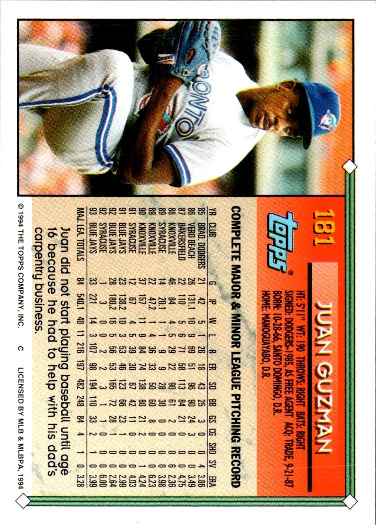 1994 Topps Juan Guzman