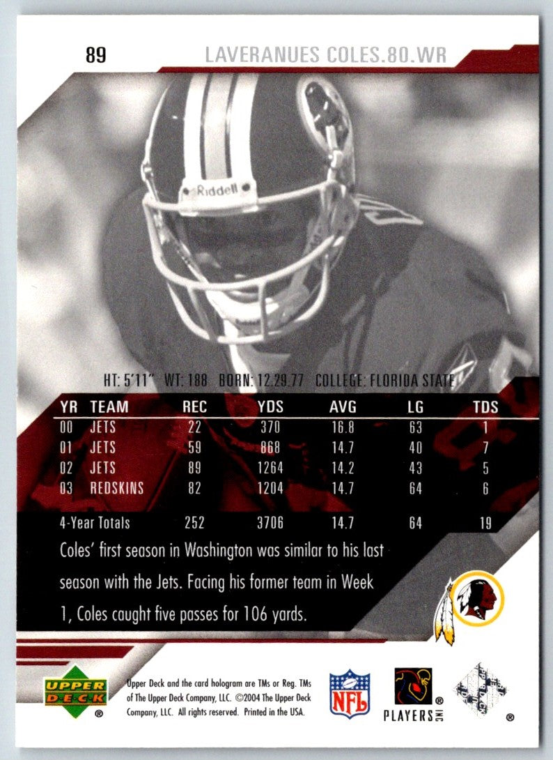 2004 UD Diamond Pro Sigs Laveranues Coles