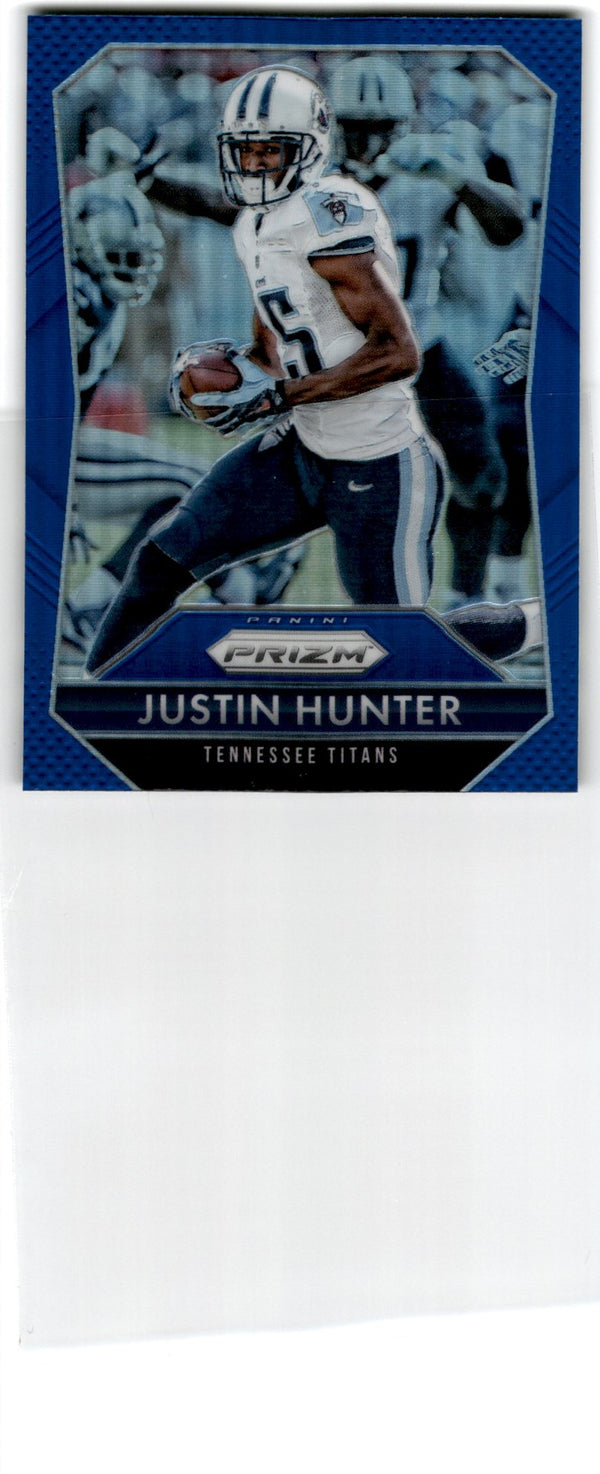 2015 Panini Prizm Justin Hunter #143 Blue Prizm