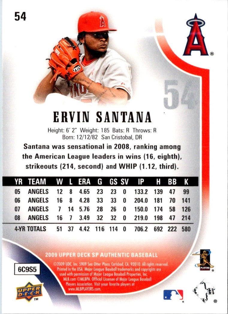 2009 Upper Deck SP Ervin Santana