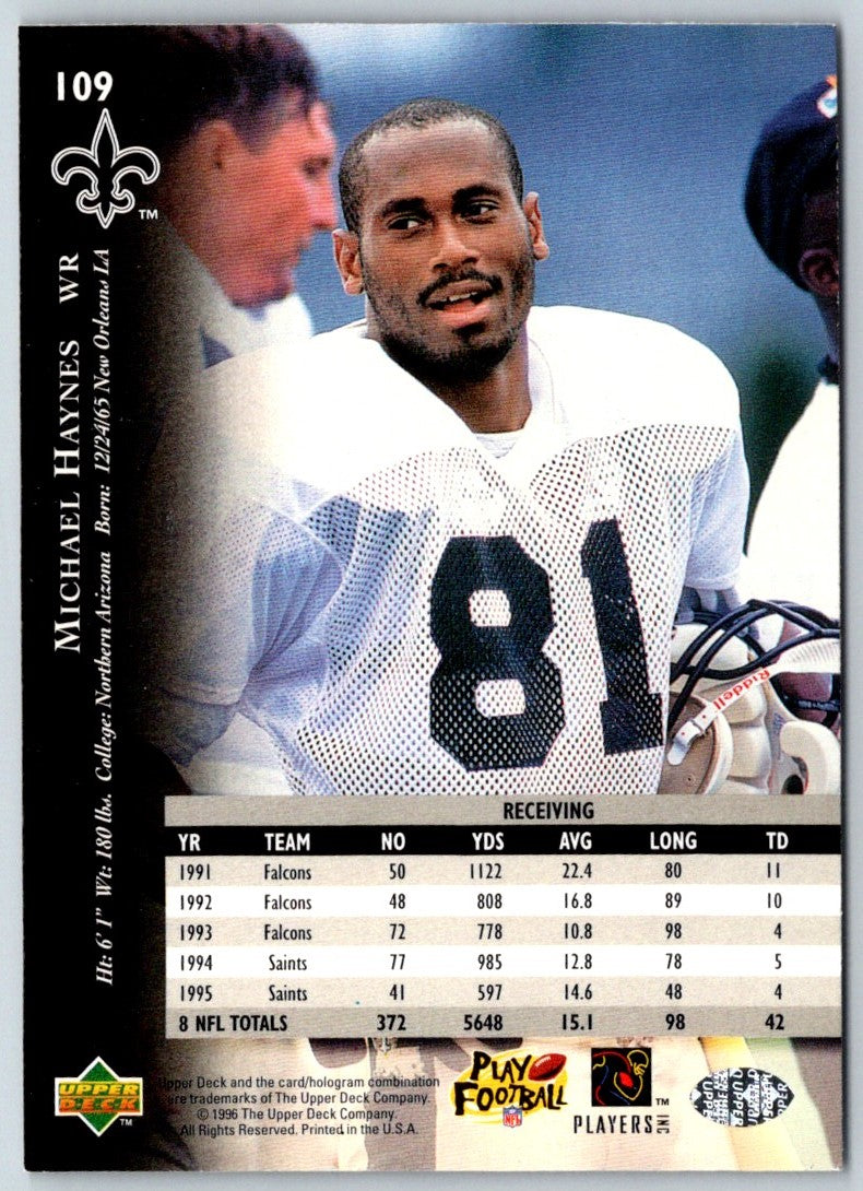 1996 Upper Deck Silver Michael Haynes