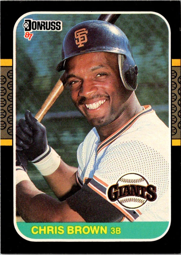 1987 Donruss Chris Brown #80