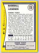 1990 Pacific Legends Eddie Yost