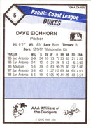1989 TCMA Albuquerque Dukes Dave Eichhorn