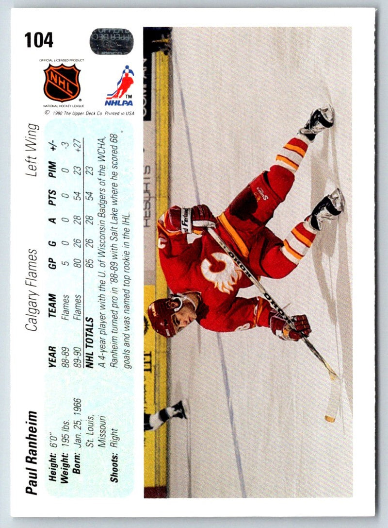 1990 Upper Deck Paul Ranheim