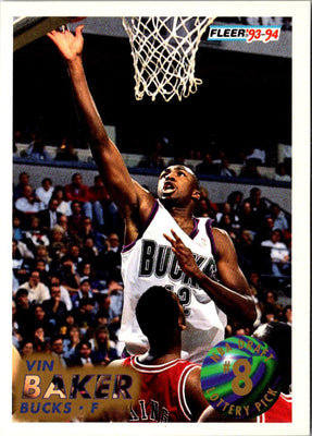 1993 Fleer Lottery Exchange Vin Baker #8