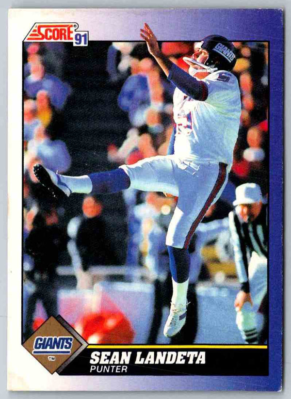 1991 Score Sean Landeta #92