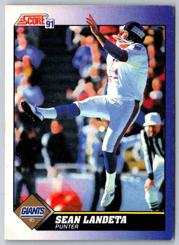 1991 Score Sean Landeta #92
