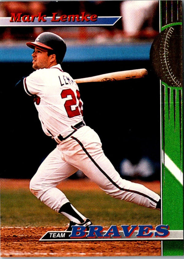 1993 Stadium Club Atlanta Braves Mark Lemke #4