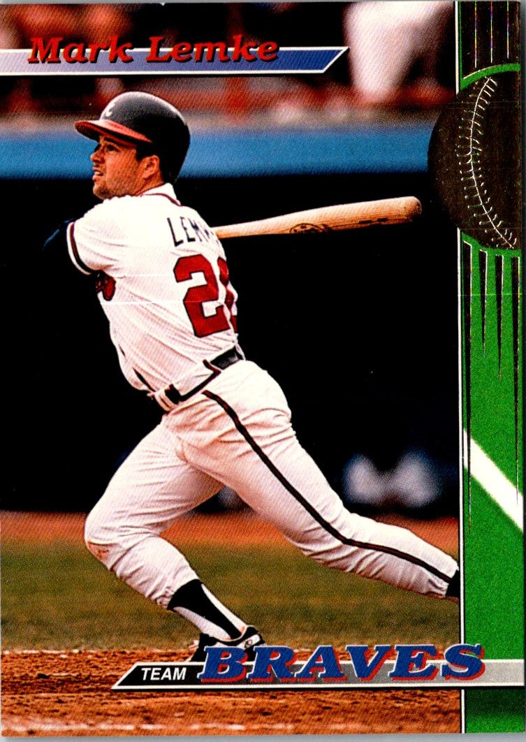 1993 Stadium Club Atlanta Braves Mark Lemke