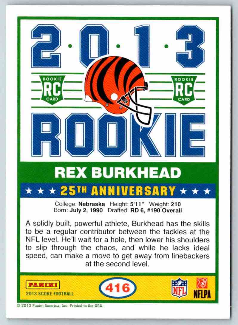 2012 Score Rex Burkhead