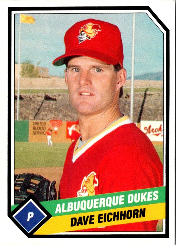 1989 TCMA Albuquerque Dukes Dave Eichhorn #6