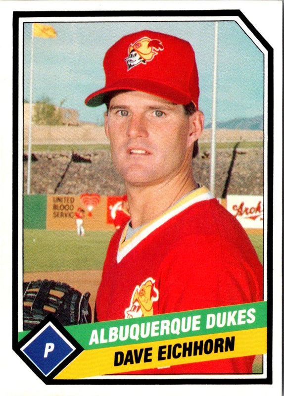 1989 TCMA Albuquerque Dukes Dave Eichhorn #6
