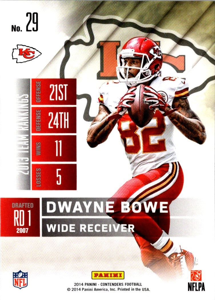 2014 Panini Contenders Dwayne Bowe