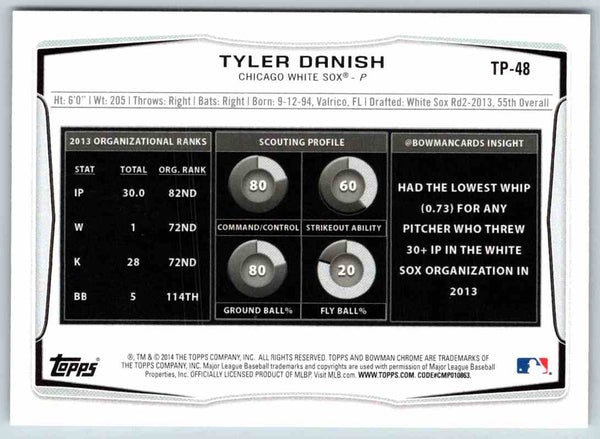 2014 Bowman Tyler Danish #TP-48