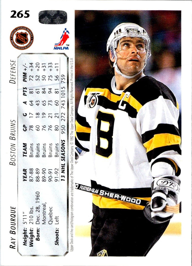 1992 Upper Deck Ray Bourque