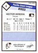 1989 TCMA Albuquerque Dukes Hector Heredia