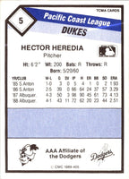 1989 TCMA Albuquerque Dukes Hector Heredia #5
