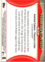 2012 Bowman Chrome Franchise All-Stars Asdrubal Cabrera/Francisco Lindor #FAS-CL
