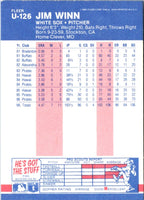 1987 Fleer Update Glossy Jim Winn #U-126