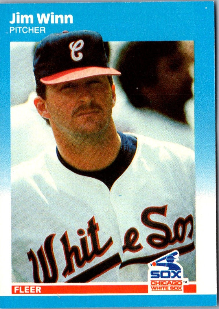 1987 Fleer Update Glossy Jim Winn