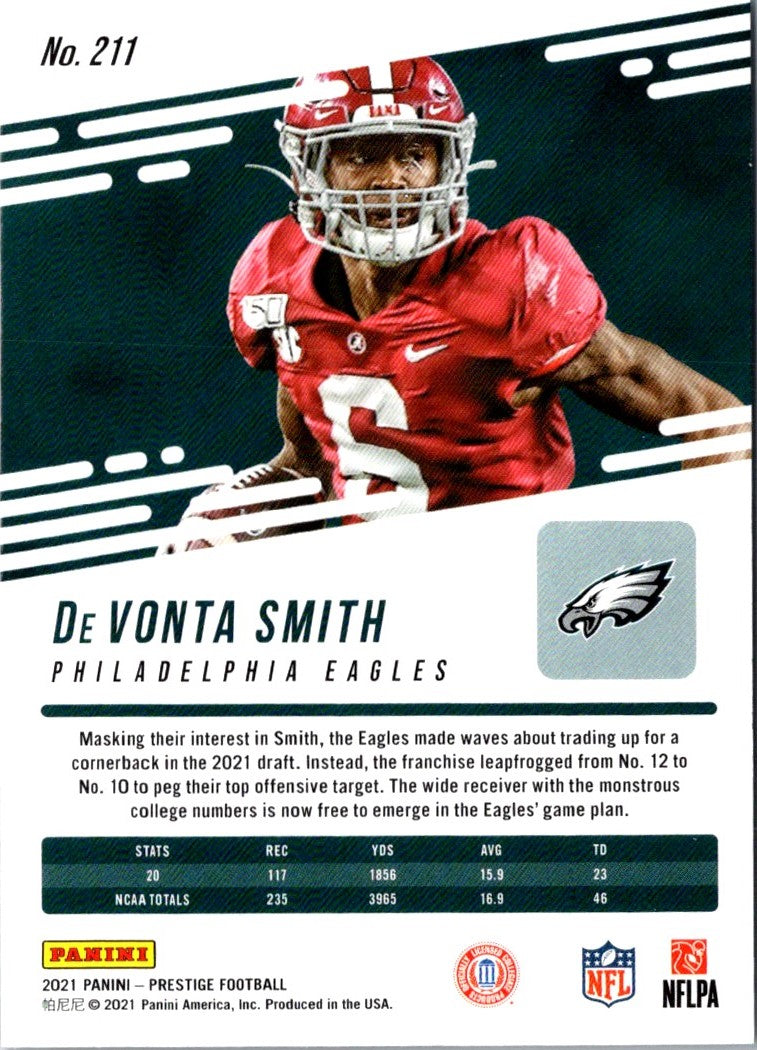 2021 Panini Prestige DeVonta Smith