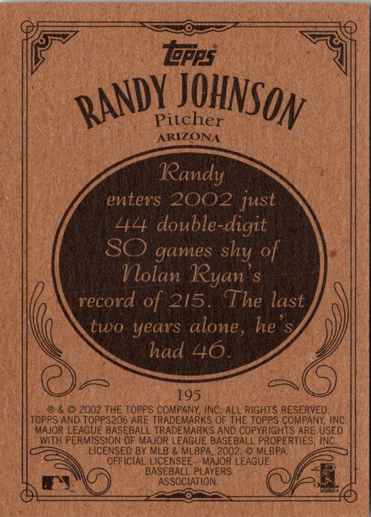 2002 Topps 206 Randy Johnson