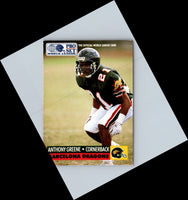 1991 Pro Set WLAF World Bowl Combo Anthony Greene #5