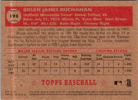 2001 Topps Heritage Brian Buchanan #195