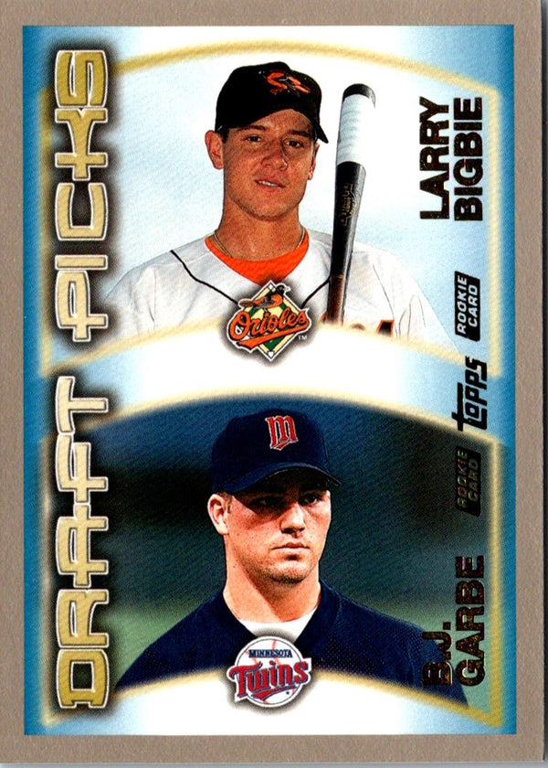 2000 Topps Larry Bigbie/B.J. Garbe #209 Rookie