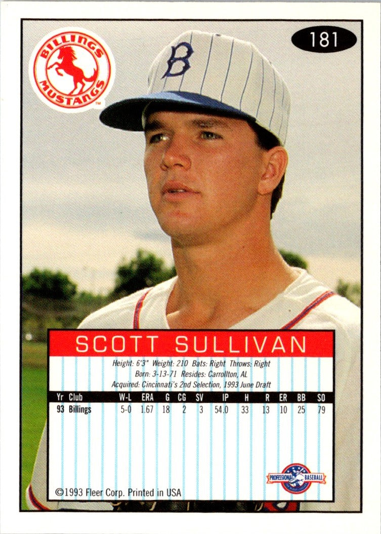 1993 Fleer Excel Scott Sullivan