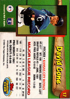 1993 Stadium Club Kansas City Royals David Cone #17