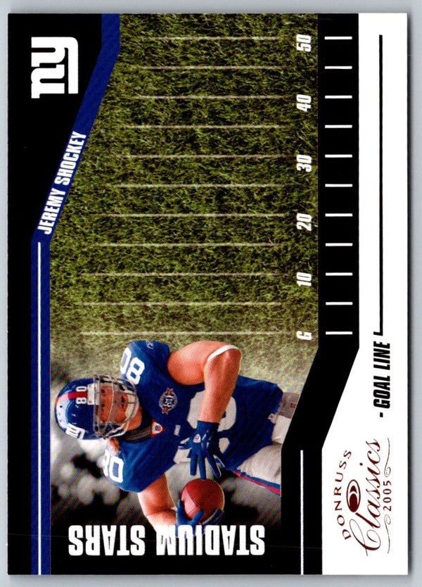 2005 Donruss Classics Stadium Stars Goal Line Bronze Jeremy Shockey #SS-26 142/750