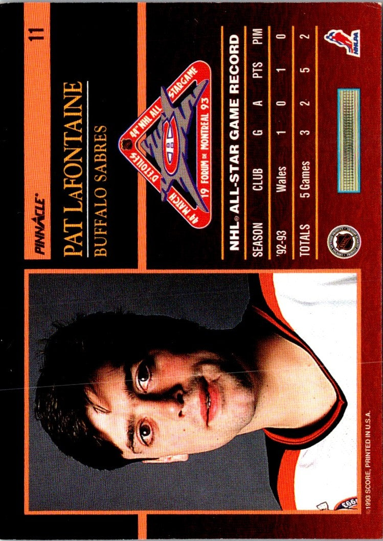 1993 Score Pinnacle All-Stars Pat LaFontaine