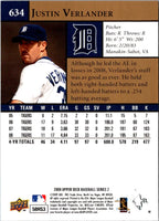 2009 Upper Deck Justin Verlander #634