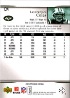 2007 Upper Deck Laveranues Coles #134