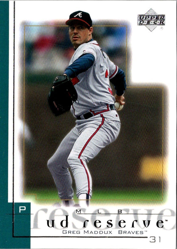 2001 UD Reserve Greg Maddux #91