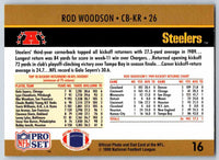 1990 Pro Set Rod Woodson #16