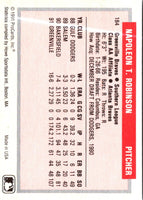 1991 ProCards Napoleon Robinson #184