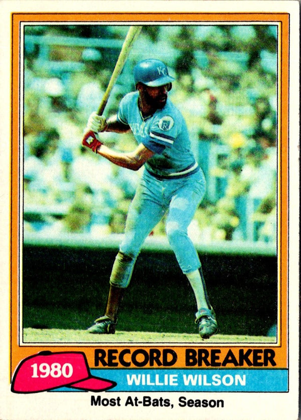 1981 Topps Willie Wilson #208