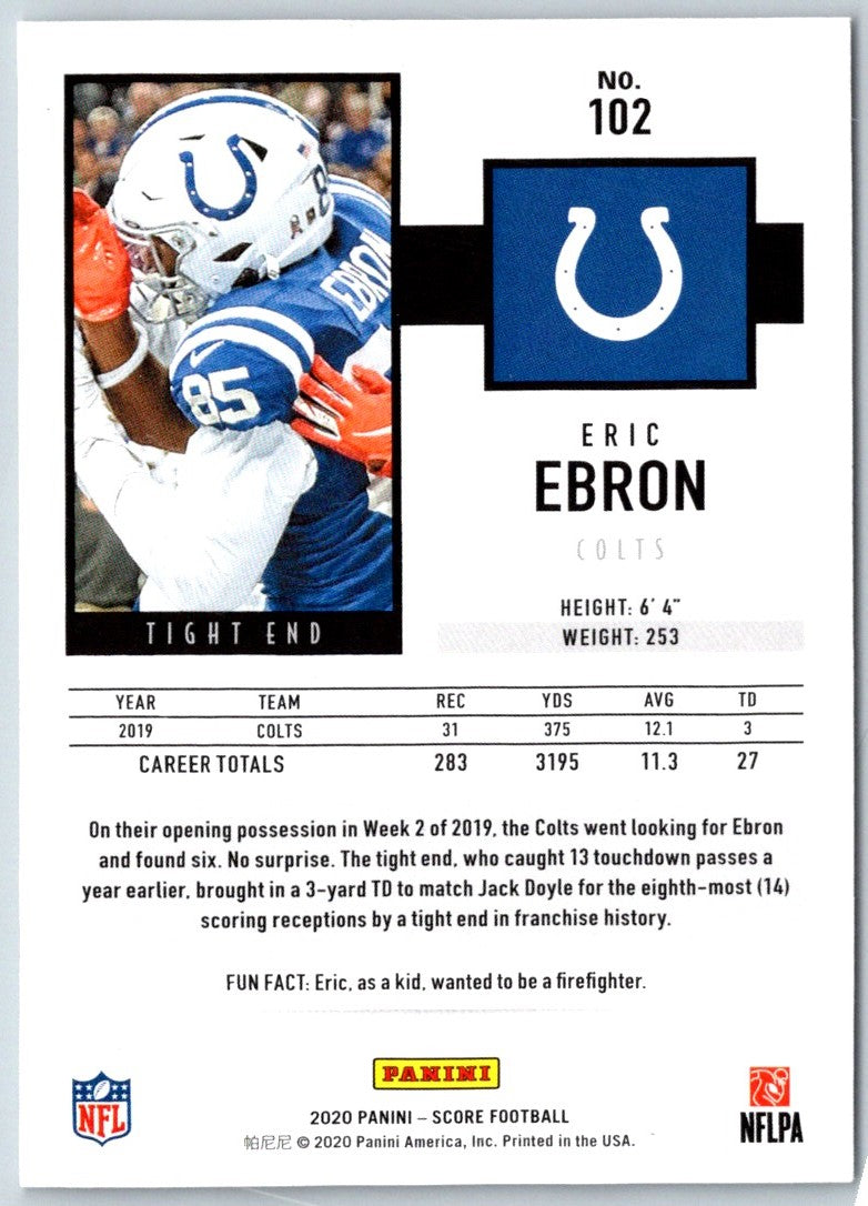 2020 Score Eric Ebron