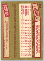 1985 O-Pee-Chee Mark Langston #259
