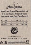 2009 Upper Deck Goodwin Champions Johan Santana